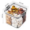 Pote Hermético de Grau Alimentício para Uso Doméstico Combinação Transparente Pote de Armazenamento de Cozinha Grãos Cereais Lanches Produtos Secos Garrafa Caixa de Armazenamento