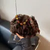 Bolso Retro Peludo Transfronterizo para Mujer 2026 Otoño e Invierno Nuevo Bolso de Mano Moda Bolso Cruzado de Felpa Bolso Cubo Estampado de Leopardo