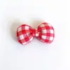 Tela de Algodón Relleno a Cuadros Lazo Hecho a Mano Accesorios para el Cabello DIY Decoraciones para Zapatos Accesorios para Ropa Decoraciones de Lazos