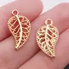Colgantes de Aleación con Forma de Hoja de 6 Colores Accesorios para Joyería DIY Venta al por Mayor Pulsera de Plata Vintage del Tíbet Pendientes Amuletos Pequeños