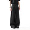 Pantalones negros Majila cleanfit estilo coreano transfronterizos para hombre, verano, caída, ajuste relajado, casual, profesionales, de traje