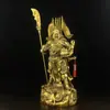 Adorno de Estatua de Cobre Puro Guan Gong, Estatua de Wu Kong Guan Gong para Hogar, Sala de Estar, Tienda y Santuario