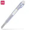 Cuchillo de utilidad Deli 2031 (Gris, Verde Claro, Azul Claro) [Compatible con cuchillas de 9 mm]