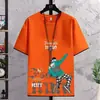 Camiseta de Manga Curta Tendência Jovem Marca 2026 Casual Bonita Roupas de Verão para Meninos Nova Camiseta de Manga Curta de Verão para Homens