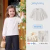 Camisa de Boneca Infantil Jellybaby Outono Top Francês Infantil Camiseta de Manga Longa Infantil Roupas para Menininha Bebê