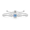 Pulsera de Hielo Flor de Hielo Corte Trigo Espiga Huevo de Paloma de Piedra Preciosa de Color Más Vendida en Transmisión en Vivo, Pulsera Elástica con Forma de Huevo Chapada en Oro Real con Diamante de Alto Carbono