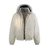 Parka Sidalite Inverno Estilo Americano Gola Grande de Pelo Estilo Casal Roupas de Algodão Roupas de Trabalho Engrossadas Design com Senso Peça Externa