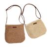 Venta Directa de Fábrica Bolso Cruzado de Paja Color Sólido, Bolso Tejido de Hombro Único Estilo Nuevo Simple y Fresco, Bolso de Playa para Vacaciones en la Playa