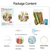 Kit de Bordado a Mano DIY de Conejo Temático del Bosque para el Té de la Tarde, Pintura Decorativa para Sala de Estar, Suministro Directo de Fábrica, Gran Cantidad, Precio Excelente