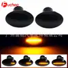 Adecuado para Fiat/Lancia/Ford luz LED amarilla modificada luz de circulación lateral de agua que fluye luz de giro tipo hoja