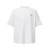 Camiseta de Manga Corta con Estampado Geométrico Estilo Callejero Americano INS Holgada Casual Manga de Cinco Puntos Top de Verano para Hombre