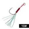 Anzuelos Ftk Iseni Atados con Pluma, Anzuelos de Placa de Hierro con Púas, Anzuelos de Pluma de Acero de Alto Carbono con Hilo Brillante, Venta al por Mayor Transfronteriza