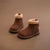 Botas de Algodón para Niñas Invierno 2026 Nuevo Modelo Botas de Nieve para Niños con Forro de Lana Botas Calientes Peludas Botas Cortas para Niñas Venta al por Mayor