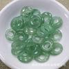 Natural Dongling Jade fivela excêntrica Princesa anel pingente verde Dongling pingente diy Jade fivela de segurança Acessórios Atacado