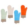 Luvas Longas de Silicone Atacado Cor Nordic Ponto Algodão Silicone Luvas Isolantes Anti-Queimadura Luvas de Forno Utensílios de Cozinha