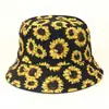 Sombrero de Cubeta de Tela de Girasol Tablero de Ajedrez Transfronterizo de Doble Cara para Mujer Japonés de Copa Plana Protección Solar Sombrero de Pescador Forro de Sombrero Negro Algodón