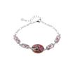 Yilu plata S925 plata esterlina rojo sur moda nacional cloisonné orquídea hueco no importa marca superficie de huevo pulsera pulsera estilo étnico