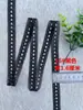 Não. 163 Acessórios de Roupa DIY Preto e Branco Azul Marinho Laranja Vermelho Cáqui Borracha Borda de Renda Escada Vermelha Acabamento Largura 1cm