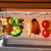 Acero inoxidable 304 aguja especial para hornear pincho vertical palo rejilla para barbacoa aguja para colgar en el horno accesorios universales para freidora de aire