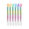 Plumas fluorescentes apilables de color verdadero, marcadores coloridos borrables, marcadores para resaltar y corregir errores para diarios infantiles al por mayor