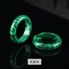 Anillo Corredizo de Ágata Natural Colgante Pequeño de Jade de Gama Alta Pulsera Juguete Colgante de Anillo Corredizo de Calabaza Accesorios DIY