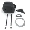 Husqvarna huswarner HUS50 51 55 conjunto de tubo de escape silenciador acessórios para motosserra