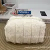 Bolsa de Maquiagem de Pelúcia Segmentada Listrada Transfronteiriça Bolsa de Armazenamento de Beleza Estojo de Lápis para Estudante Bolsa de Presente com Pingente de Boneca Lembrancinha de Festa