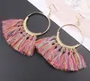 Pendientes de Borlas de Moda Calientes Nuevos Transfronterizos Joyería Europea y Americana Pendientes Exagerados Pendientes de Borlas Bohemios