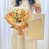 Día del Maestro Día de San Valentín Festival Qixi Regalo de Cumpleaños Ramo Niñas Venta al por Mayor Flores Secas Flores Tejidas a Mano Productos Terminados Qixi
