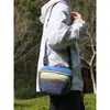 Bolso Cruzado de Moda para Exteriores para Mujer, Ligero Deportivo Color Dopamina Multicapa, Bolso Cruzado de Hombro Único para Teléfono