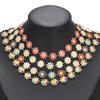 Cadena de flores de color 10 mm acero inoxidable cadena de aceite transfronteriza collar pulsera cadena de joyería diy