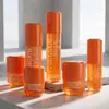 Nuevo en stock material de embalaje de botella de vidrio para cosméticos botella de loción con dispensador de 100 ml botella vacía de sérum de fondo grueso botella de crema de 50 g