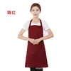 Delantal Publicitario Cocina Logo Hecho a Mano Delantal Coreano Estampado Ropa de Trabajo para Hombres y Mujeres Patrón de Impresión Moda