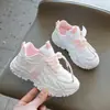 Tênis Dad Shoes para Meninas, Novos Estilos de Sapatos Femininos Confortáveis e Respiráveis, Tênis Esportivos Casuais Brancos para Meninos da Primavera e Outono