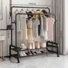 Perchero vertical de pie para ropa perchero colgante para ropa de dormitorio móvil con ruedas hogar sala de estar influencer perchero de secado de lujo ligero