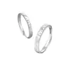 Anillo de pareja de plata de ley 999 el principito y la rosa para hombre y mujer un par de anillo con sensación de textura de diseño de nicho generación cabello