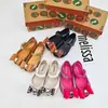 Zapatos de Gel con Moño Melissa Sandalias para Niños y Mujeres Moño Punta de Pez Zapatos de Princesa Zapatos de Playa para Mujer Zapatos Fragantes