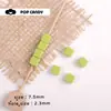 Cadena de Caramelos Cuadrados de Colores para Teléfono Móvil, Joyería, Pulsera, Hecho a Mano, Cuentas DIY, Bolsa de Cuentas Sueltas, Collar Colgante, Accesorios de Joyería para el Cabello