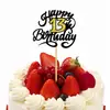 Decoraciones para Pasteles de Cumpleaños Estilo Ins de Comercio Exterior, Inserts de Número de Feliz Cumpleaños para Hornear, Suministros para Fiestas al por Mayor desde el Fabricante