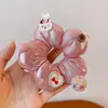 Diadema de Flor de Moño para Niña 2025 Nuevo Estilo Cuerda para Coleta de Niña Diadema de Goma de Alta Gama para Niña Pequeña