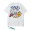 Venta al por mayor Dropshipping Camisetas de manga corta con diseño de marca de moda, Degradado de Flecha Disolvente, Estilo Tinta Salpicada Cielo Estrellado, Ropa para Parejas