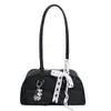Bolso Bandolera Retro de Otoño para Debajo del Brazo Nuevo Bolso de Hombro para Mujer 2025 Bolso Boston Tipo Almohada de Mano de Alta Gama