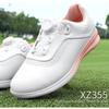 Zapatos de Golf PGM para Mujer Degradado Impermeable Microfibra Antideslizante Ligeros Perilla Cómodos Amortiguación Zapatos Sin Clavos