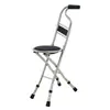 Taburete Plegable de Muleta de Cuatro Patas para Personas Mayores, Taburete de Muleta Antideslizante y Estable, Taburete de Muleta con Asistencia para Caminar al Aire Libre