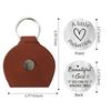 [Superventas] Pock Hug token abrazo de bolsillo moneda de acero inoxidable superventas transfronterizas letras europeas y americanas regalo estuche de cuero
