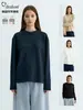 Camiseta básica de manga larga Yutang "Bayer DeRong", amigable con la piel, cómoda, cálida, de cuello redondo, unisex, para otoño e invierno