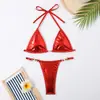 Bikini Láser Dividido Modelo Nuevo 2025 para Mujer, Bikini Ajustado de Secado Rápido para los Mercados de Amazon, Europeo y Americano