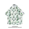 Ilha de Hainan Camisa Floral de Manga Curta Roupa de Praia Sanya Havaí Tailândia Viagem Masculina Casal Casual Solta
