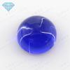 Huagang gema redonda 113# cristal afiado vidro azul pedra nua fundo plano anel curvo relógio furador atacado DIY
