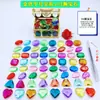 Brinquedo de Gema Plástica Infantil Caixa de Cristal Baú do Tesouro Pirata Princesa Diamante Acrílico Contas de Pérola Brilhante Brinquedo